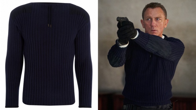 Daniel Craig vistiendo este estilo de jersey en su última película